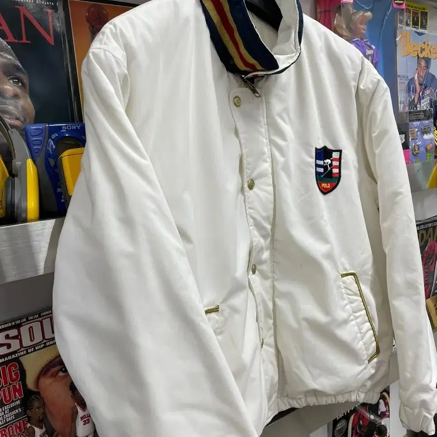 90s polo suicide ski jacket white 폴로 스키