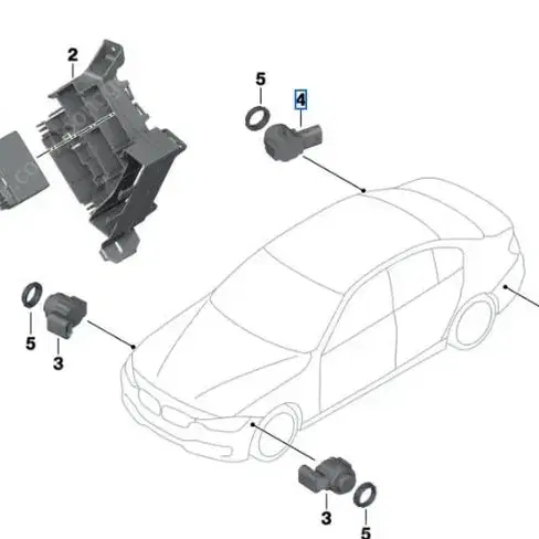 BMW 초음파 PDC 주차센서 66202220666