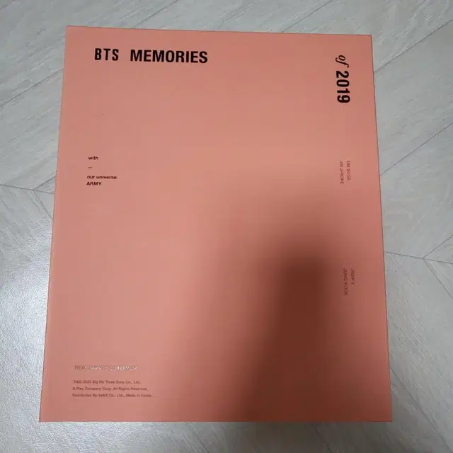 방탄소년단 2019 메모리즈 판매합니다(+특전포함)