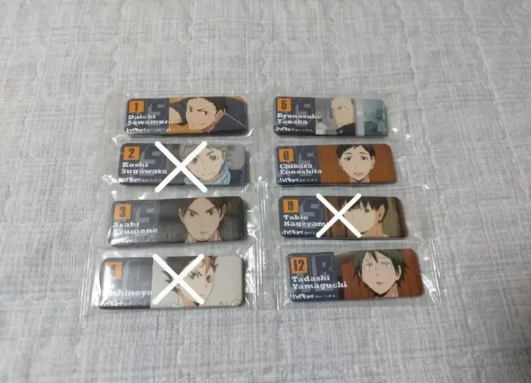 Haikyuu name tagLong can badgeDaichisugawaraAsahiNishinoyatanakaenNoshitakageyamayamaguchi