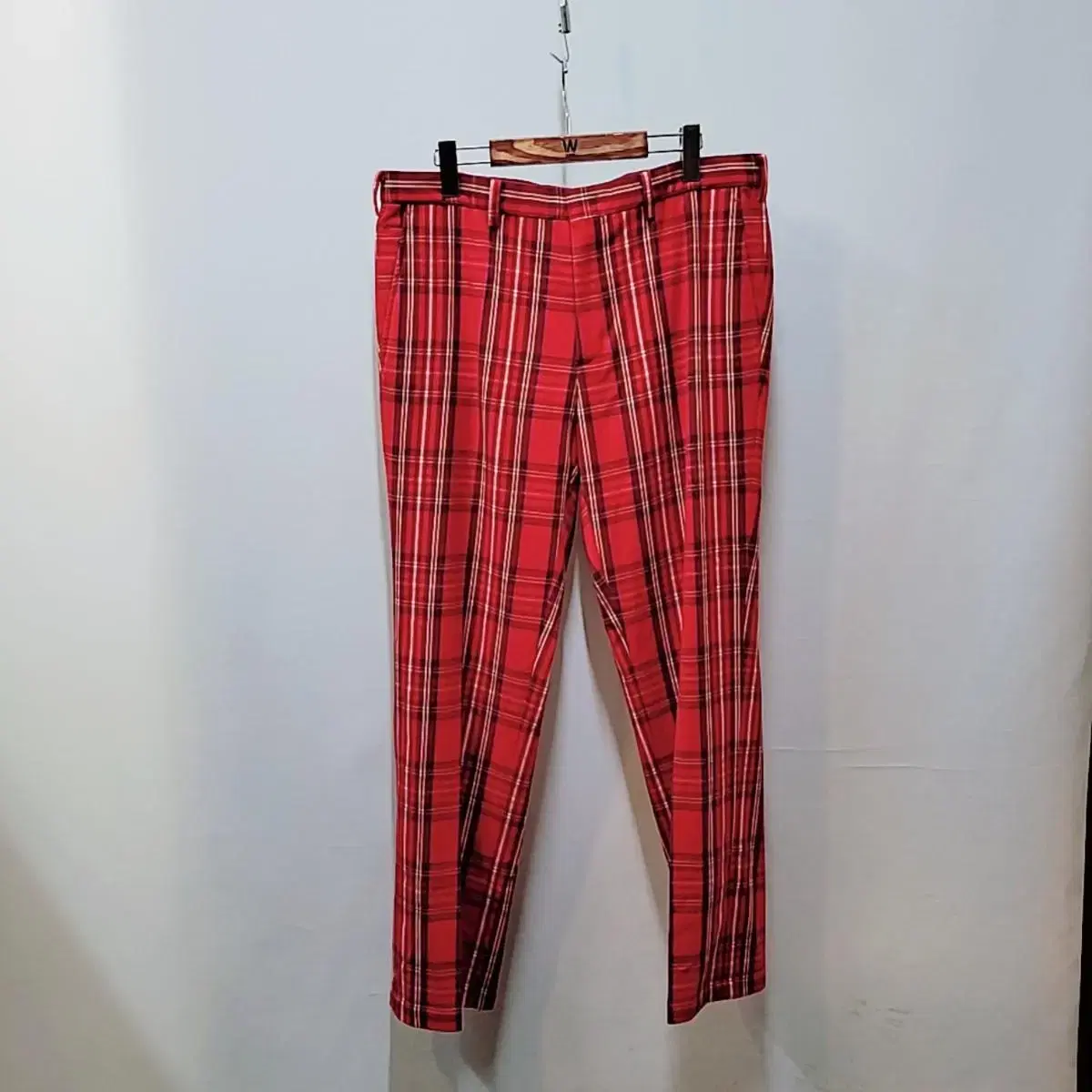 34~35) Golfjoy Woolen Check Pants