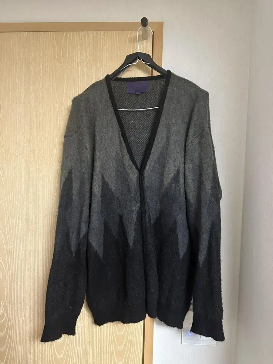 Bisloe Purple Mohair Cardigan XL