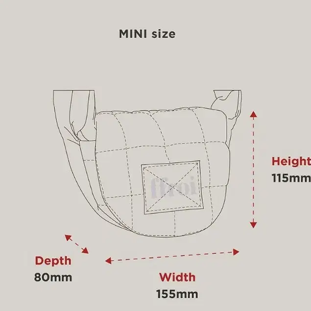 [새상품] 프루아 waffle bag_ mini