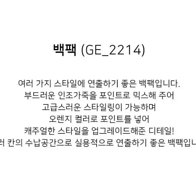 GE 투웨이 블랙 백팩 최저가