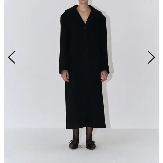 플로우먼 Cashmere Wool Single Coat (Black)