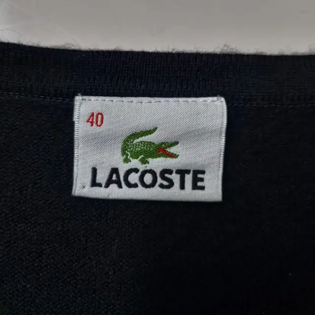 40)라코스테Lacoste 울 다이아몬드 패턴 니트 스웨터