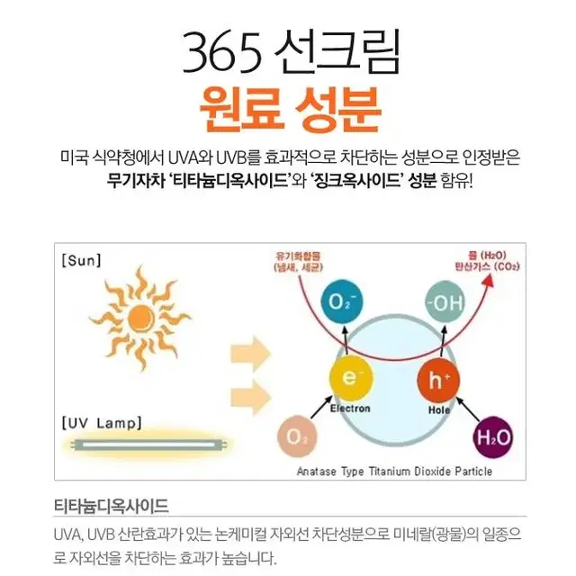 앙쥬 365 선 크림 썬 블록 화장품