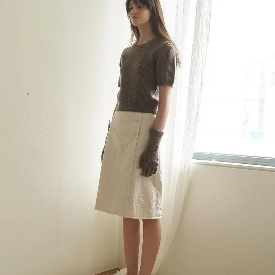 베뉴먼트 퀼티드 랩 스커트 Quilted Wrap skirt