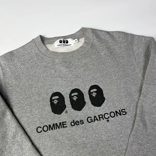 BAPE x CDG 베이프 꼼데가르송 맨투맨