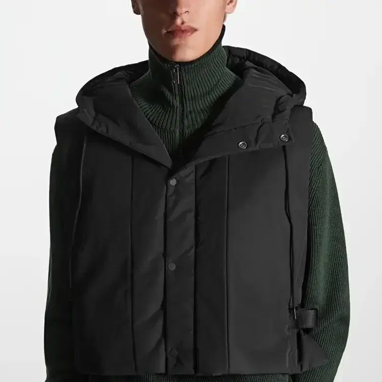 [새상품]cos / 후디드 패디드 질레hooded padded gilet