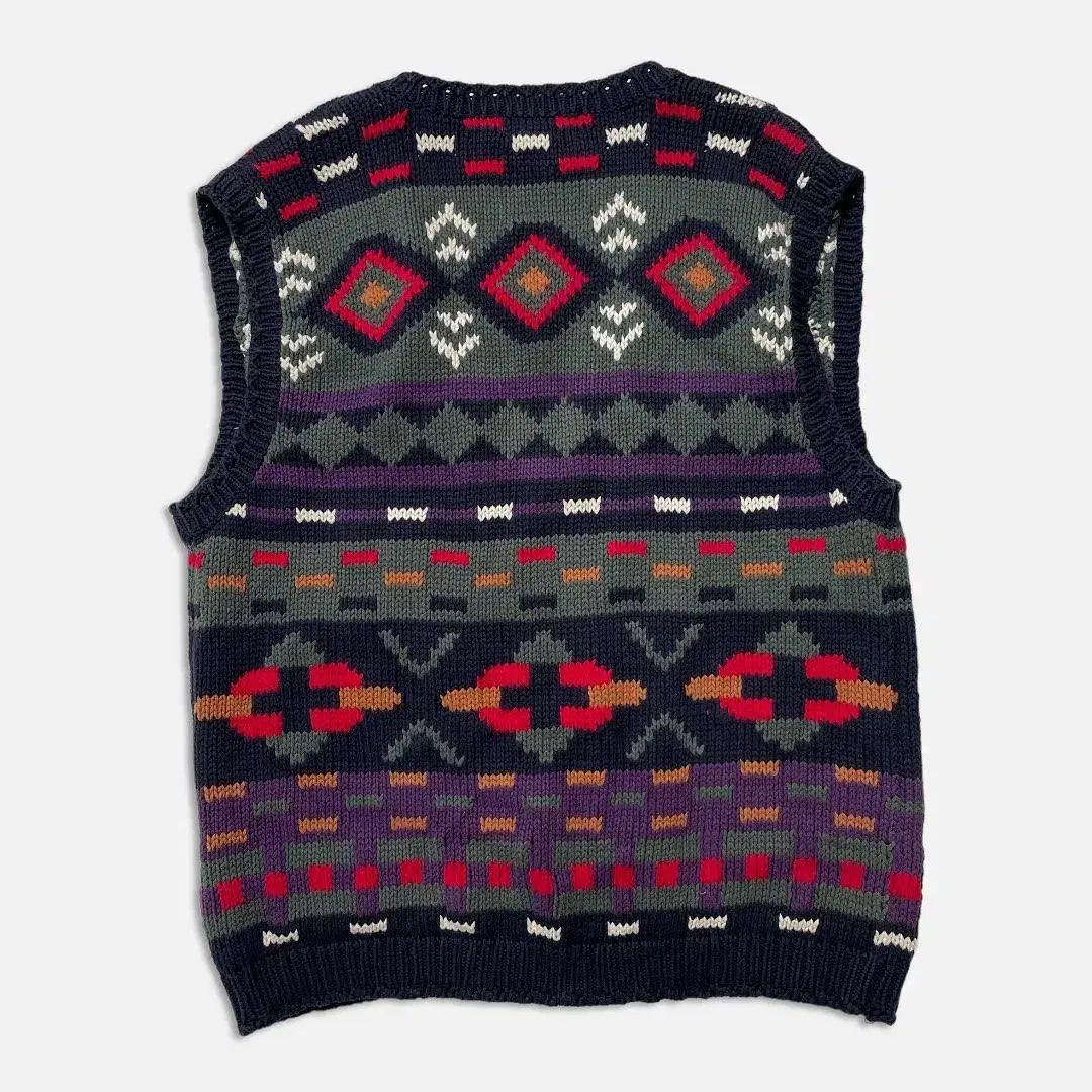 1990's Eddie Bauer Ethnic Knit Vest