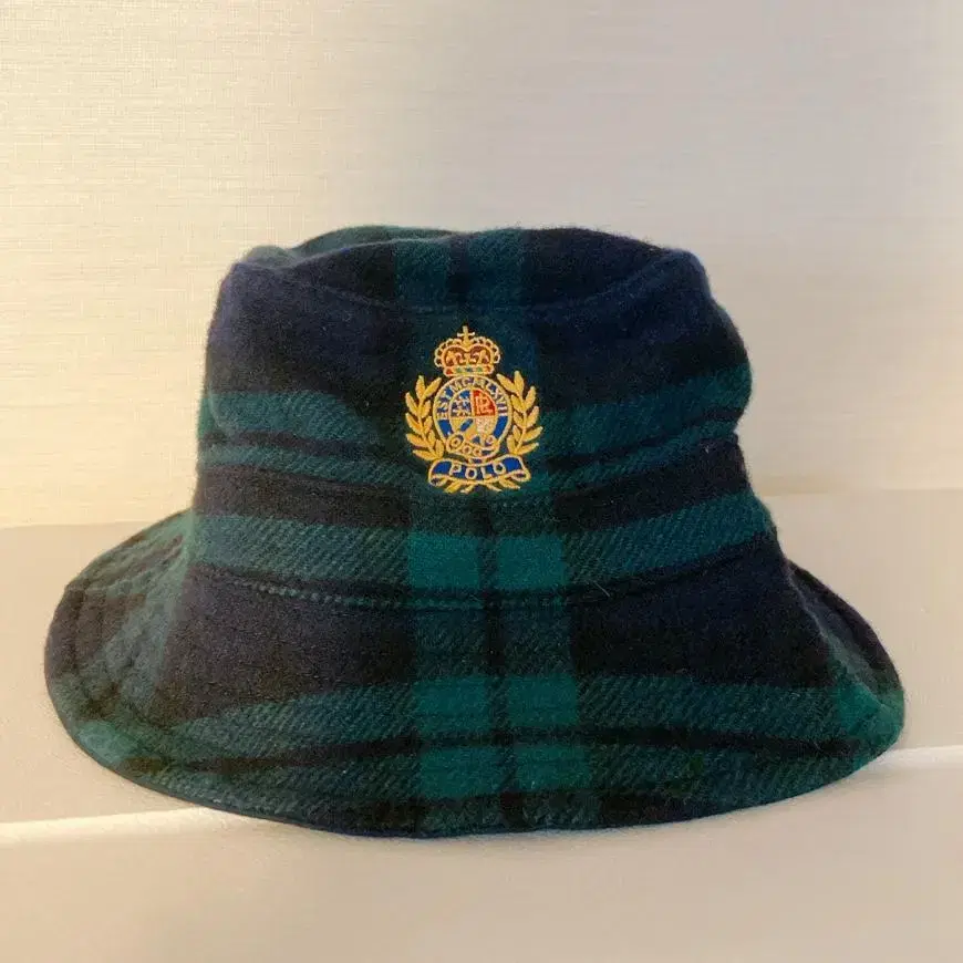 Polo tartan check bucket hat