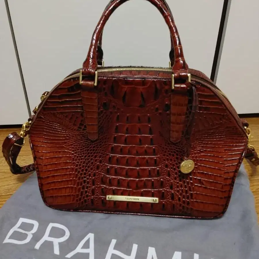 브라민 BRAHMIN 명품 가죽 가방 크로커카우 새상품 핸드백