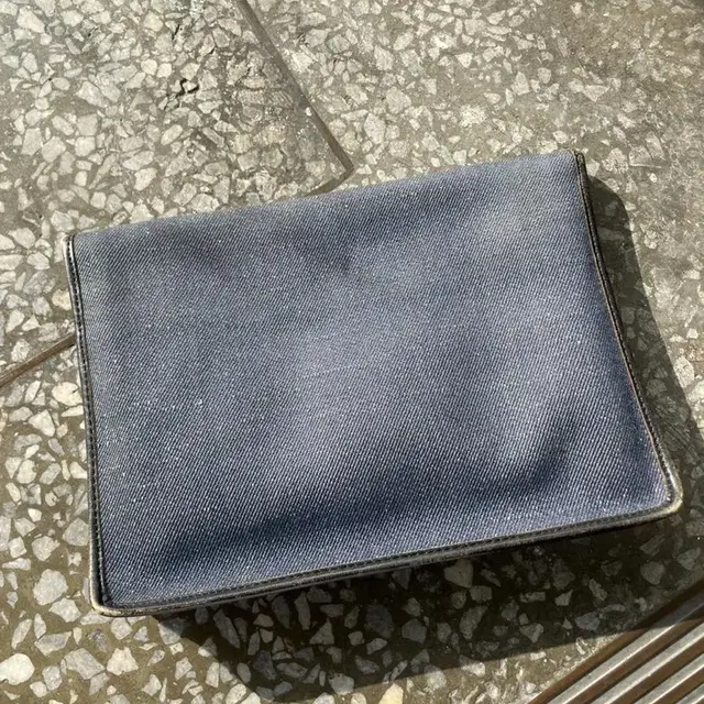 Old Celine Denim Clutch Bag