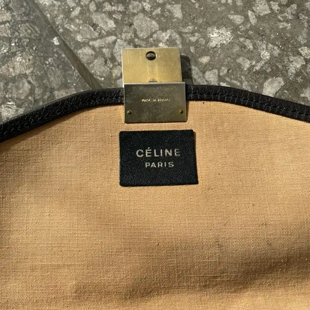 Old Celine Denim Clutch Bag