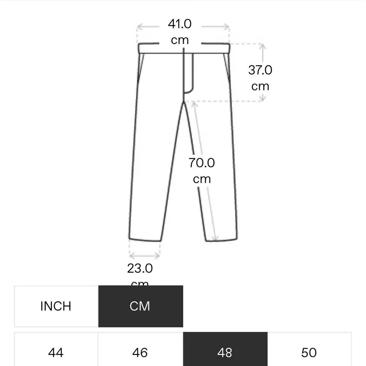 [르메르/22ss] (48) Black Cotton Trousers