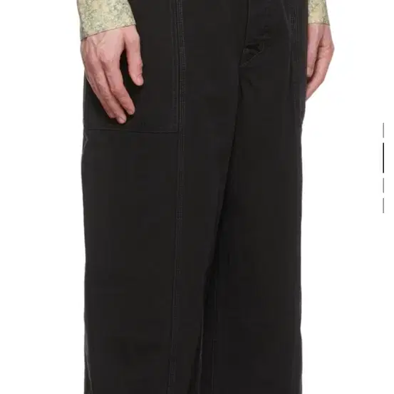 [르메르/22ss] (48) Black Cotton Trousers