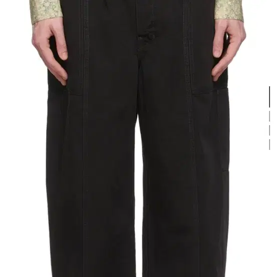 [르메르/22ss] (48) Black Cotton Trousers