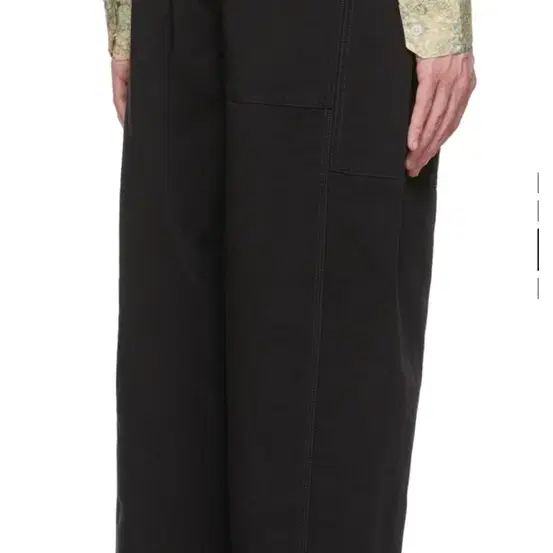 [르메르/22ss] (48) Black Cotton Trousers