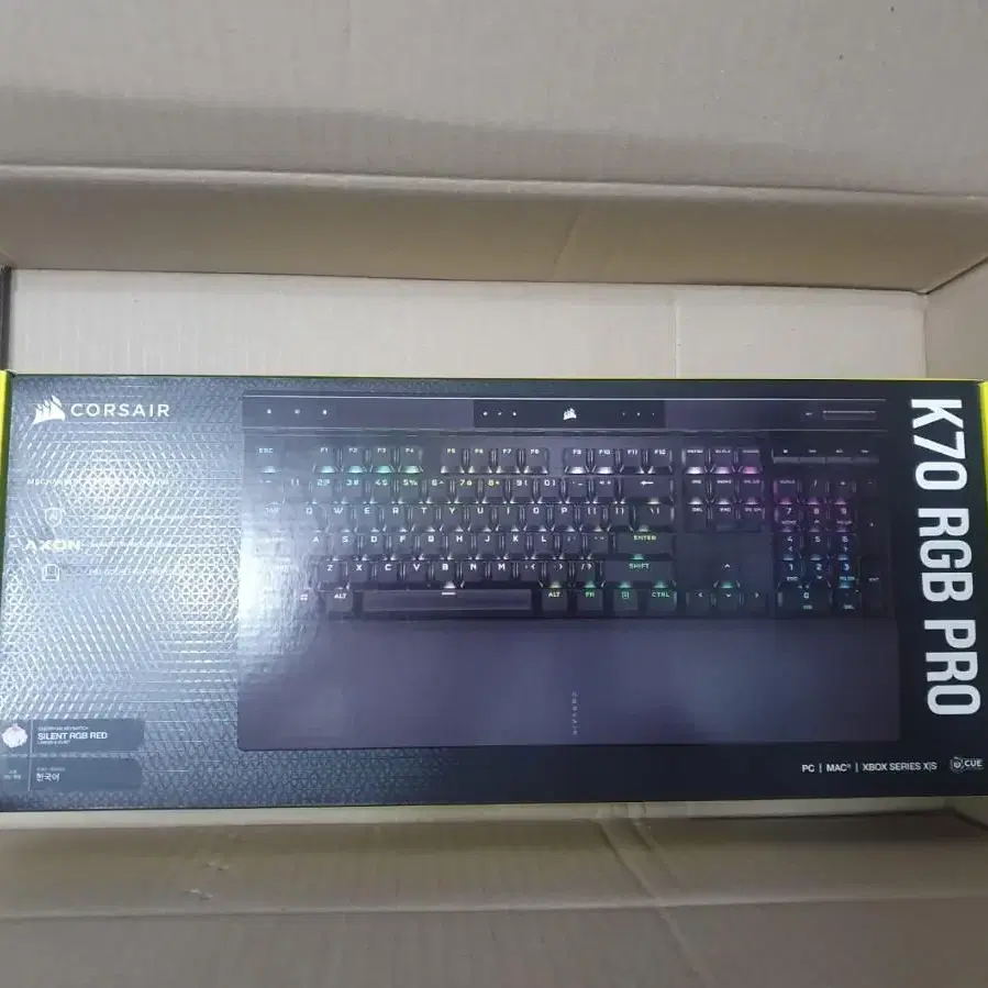 커세어 k70 rgb pro 저소음적축 풀배열 단순개봉