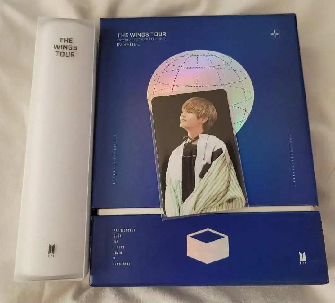 bts 방탄 윙즈dvd + 태형포카 풀팩