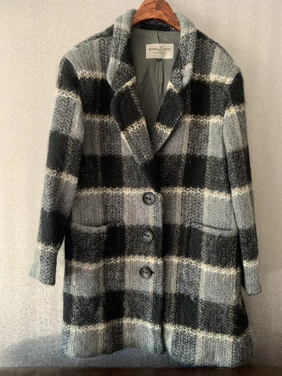 Mohair Wool Jacket Coat Boucle Check Jacket Wool Check My