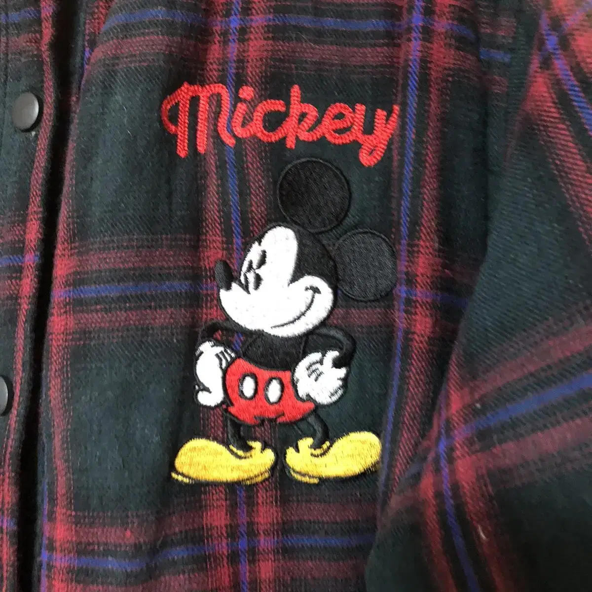 Vintage Disney mickey red check nb