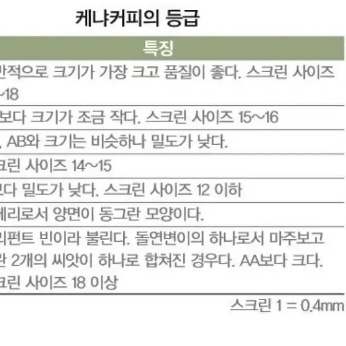 케냐AA 로스팅원두 500g 더블A등급