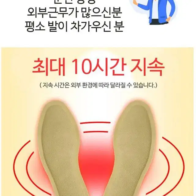 [무배] 깔창 핫팩 50세트 발바닥 핫팩 온열 깔창형 여성용 남성용 군인