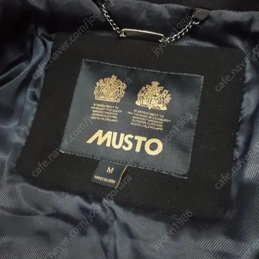 MUSTO 무스토 남성 코트 자켓  점퍼 진남색  M