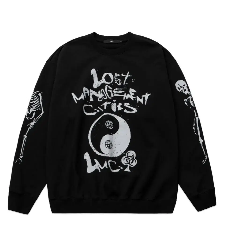 lmc 스컬 맨투맨 BIOHAZARD SWEAT SHIRT(L)