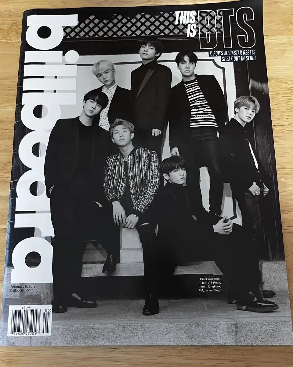 BTS' first Billboard magazine.