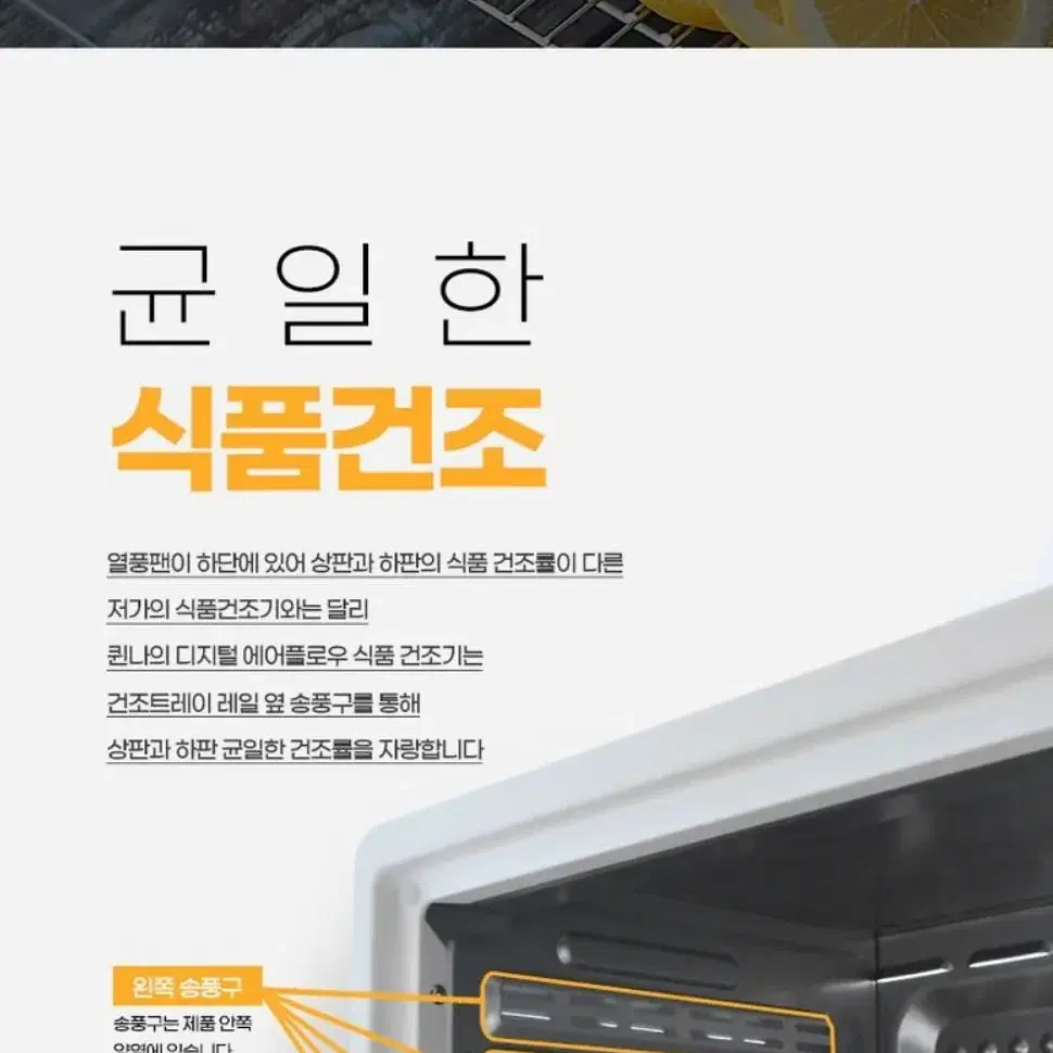 [미개봉 새제품] 퀸나 에어플로우 디지털 식품 건조기