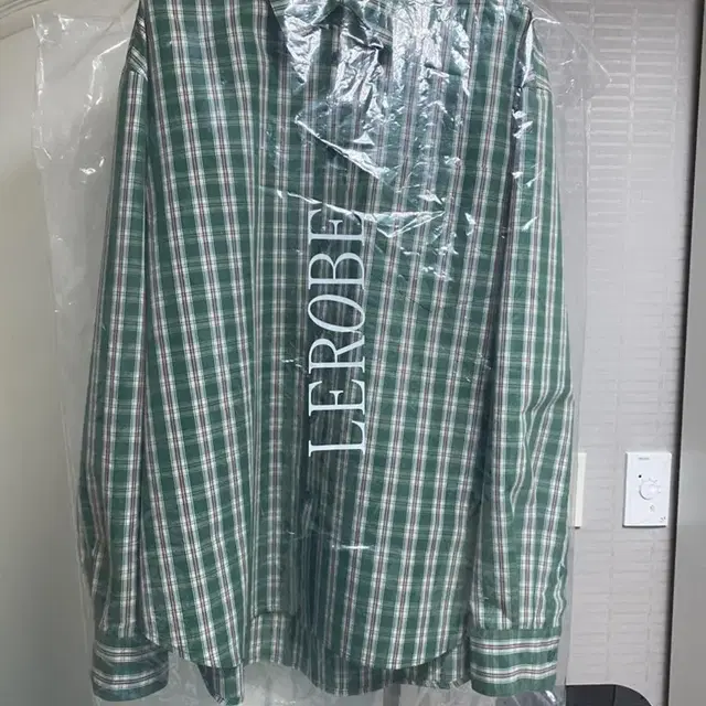 르로브 classic calm check shirt green 그린 셔츠