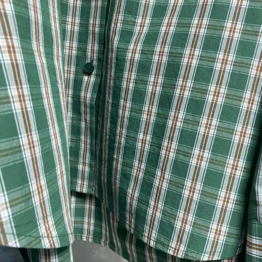 르로브 classic calm check shirt green 그린 셔츠