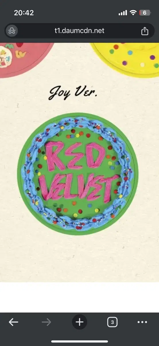 [unsealed] (pre-order benefit) red velvet birthday joyver