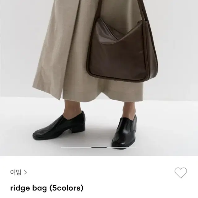 (택포) 여밈 ridge bag 초코브라운