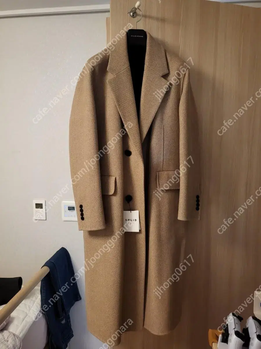 Solid Homme 20FW Twill Beige Coat 46