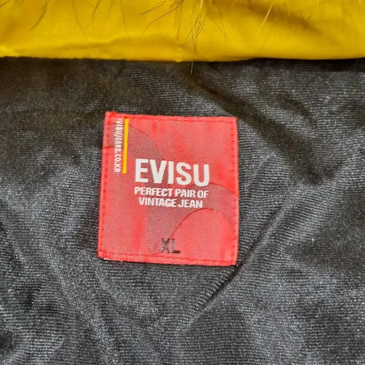 Evisu 후드 패딩 자켓