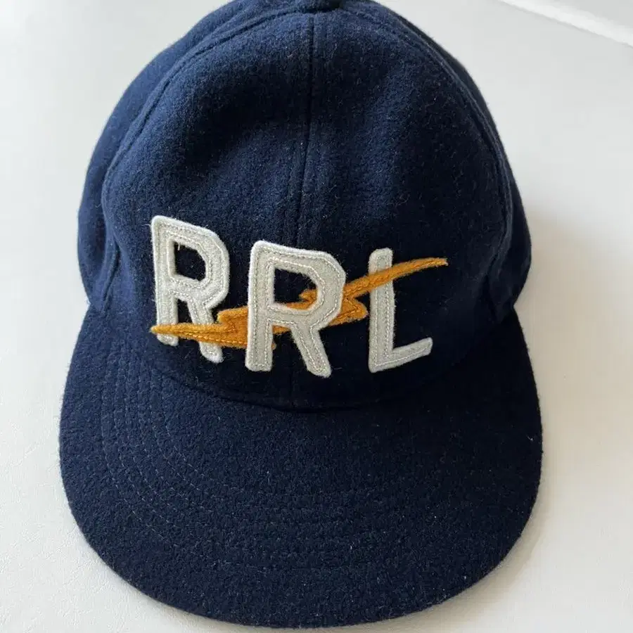 RRL 번개 로고 울 플란넬 캡 류준열 착용 더블알엘 썬더 울 볼캡