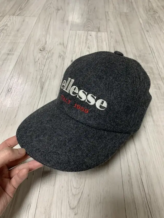 90s 00s ellesse 올드빈티지 울 볼캡 이어머프 모자