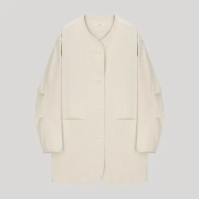 플랫80 자켓 dou non collar jacket