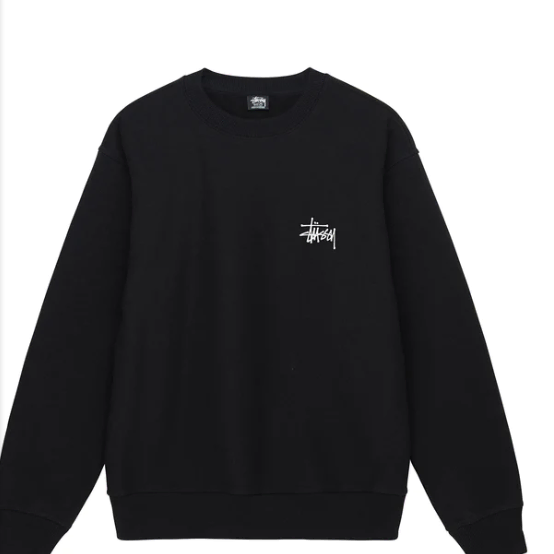 새상품, 정품 스투시 맨투맨 블랙 (S,M,L,XL) stussy