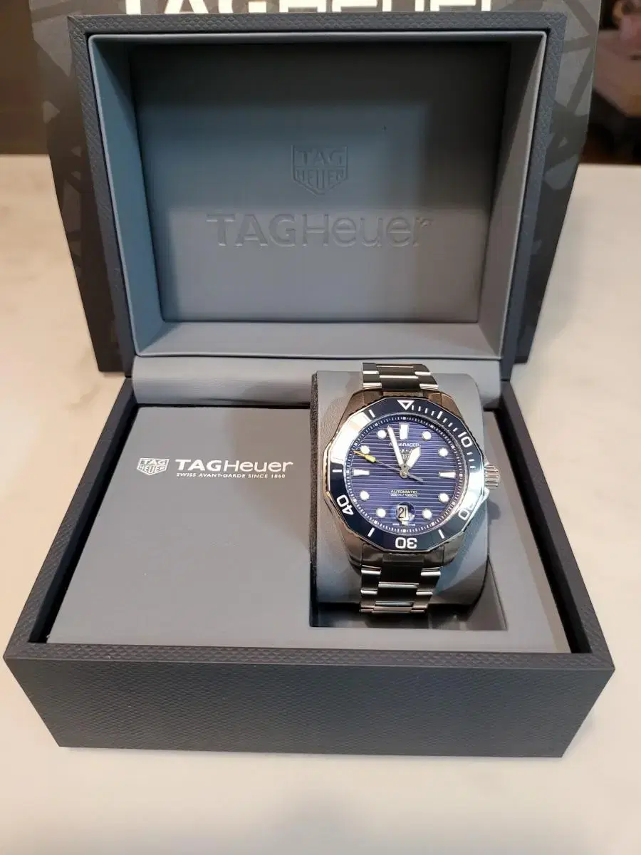 TAG Heuer Aquaracer 300 Caliber 5 Ceramic Bezel Blue Plate