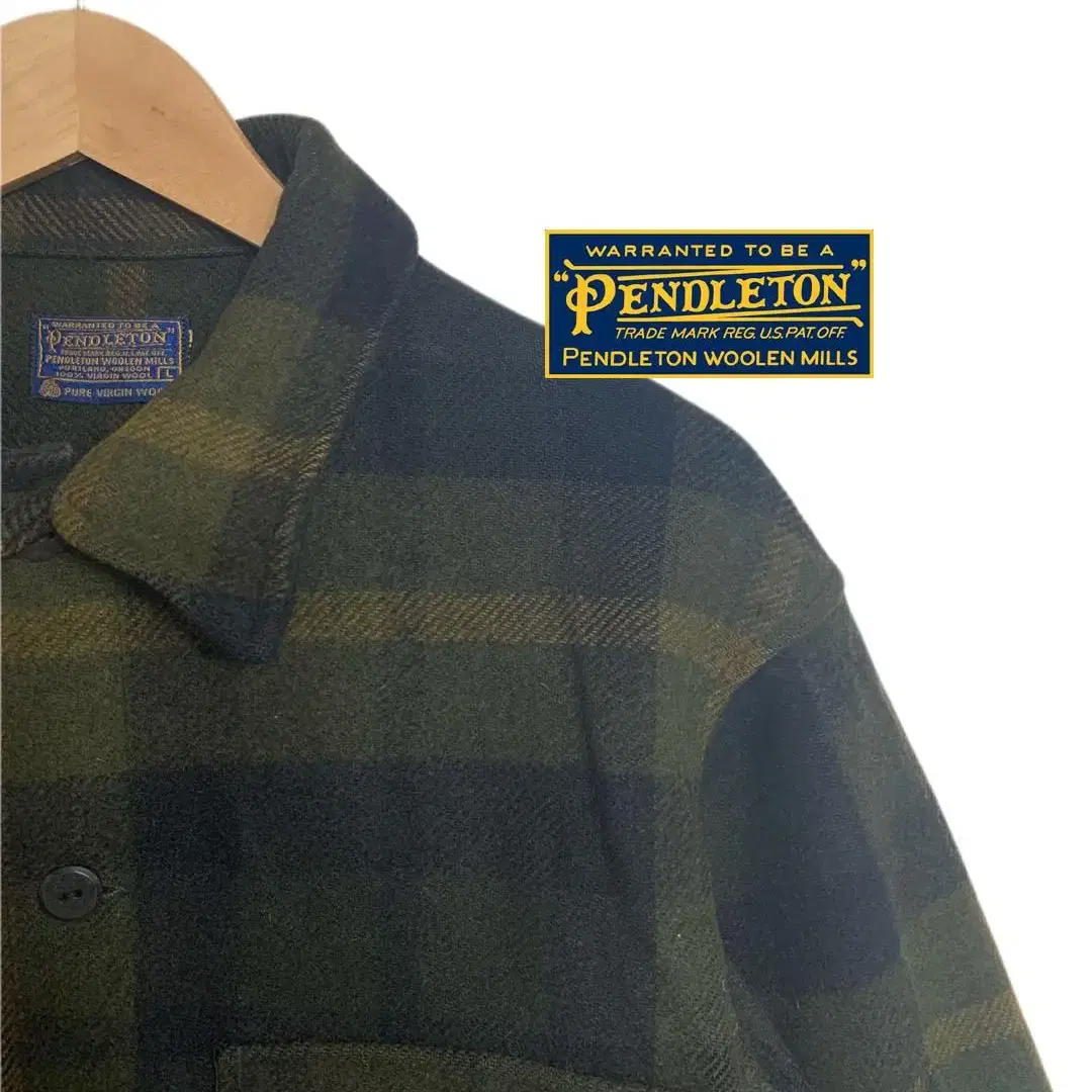 [XL] Pendleton 패턴 울 자켓