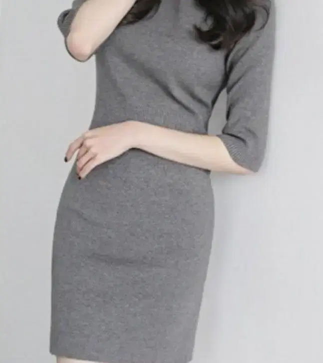 UNIQLO Full span gray gray ONEPIECE