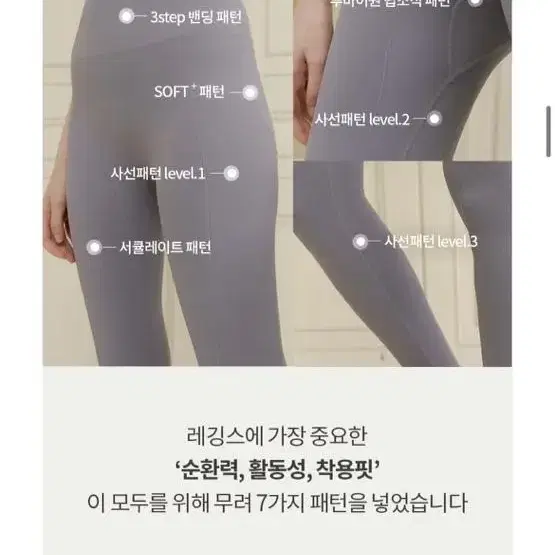 무양 순환레깅스 네이비s