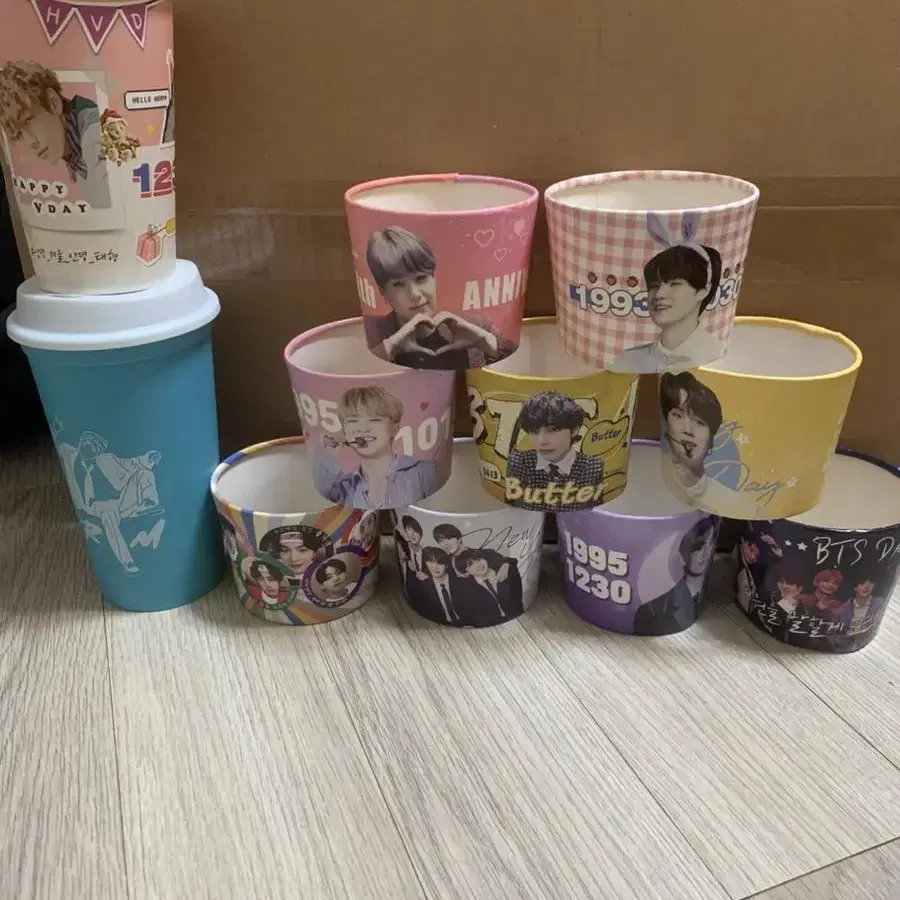 방탄 컵홀더 리유저블 텀블러  bts cup holder tumbler