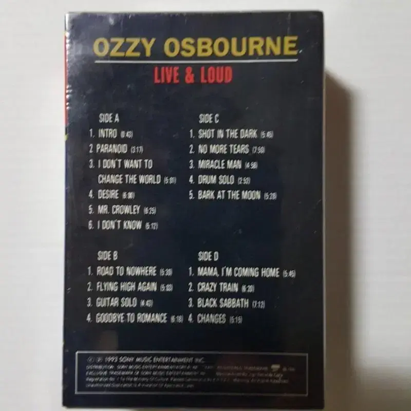 OZZY OSBOURNE 카세트테이프 4개