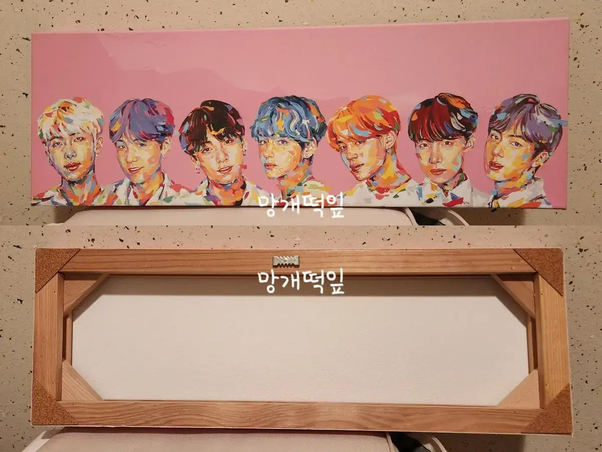 *March Discount* bts MTPR Metaphor Lens Group Canvas Framed Wts.